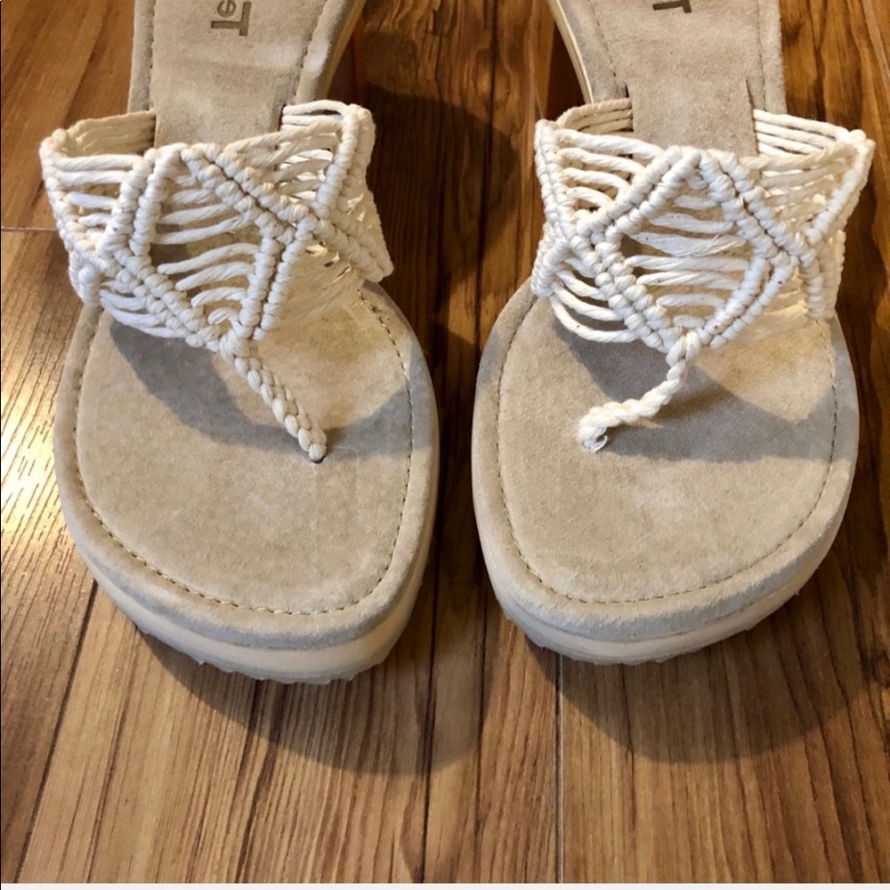 5 star Macrame Block Heel Sandals Chinese Laundry - Picture 4 of 8